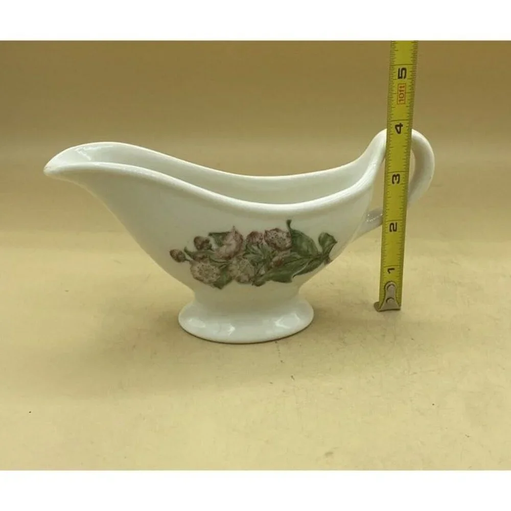 Lamberton Scammell China Gravy Flowers Railroad Dogwood Vintage - Picture 11 of 12